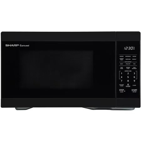 Sharp 1.1-Cu. Ft. Countertop Microwave Oven in Black -G4-0004