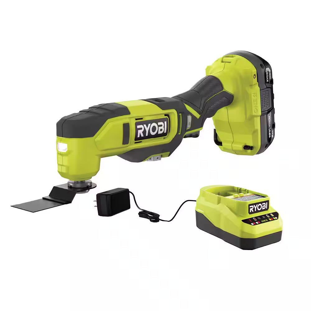 RYOBI ONE+ 18V Cordless Oscillating Multi-Tool Kit with 2.0 Ah Battery and Charger - 1098