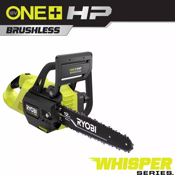 ONE+ HP 18V Brushless Whisper Series 12 in. Battery Chainsaw (Tool Only) - 1393