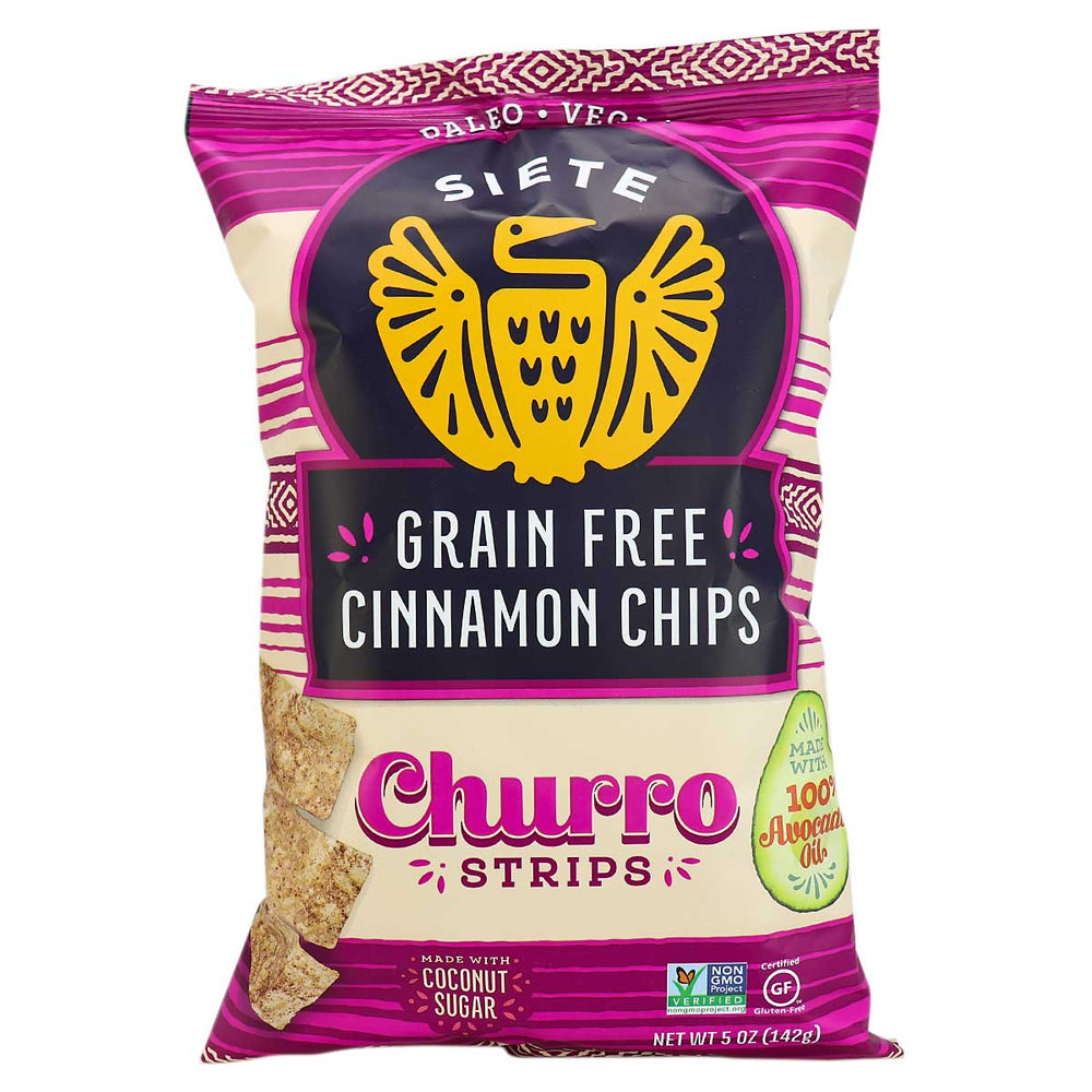Siete, Cinnamon Chips Churro Strips Grain Free, 5 Oz QTY 3 - CB7