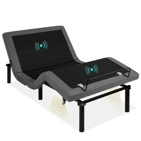 Best Choice Products Twin XL Size Adjustable Bed Base for Stress Management with Massage, Remote Control, USB Ports - M7 - 1954