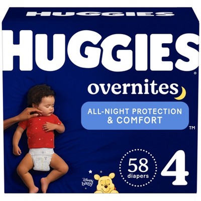 Huggies Disposable Overnight Diapers - Size 4 - 58ct - J90