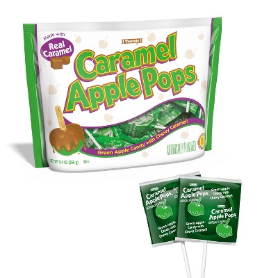 (Lot of 10) Tootsie Caramel Apple Pops Candy Standup Bag - 9.4oz - J8 - 1626