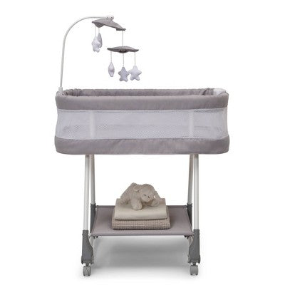 Simmons Kids' Shooting Star Rocking Bassinet with Airflow Mesh - Platinum - F1 - 749