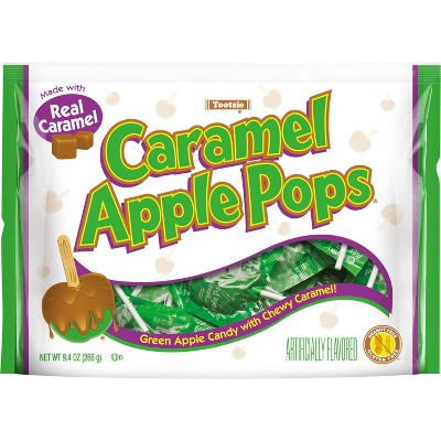 (Lot of 10) Tootsie Caramel Apple Pops Candy Standup Bag - 9.4oz - J8 - 1626