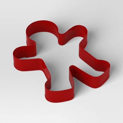 Medium Christmas Gingerbread Cookie Cutter Red - W