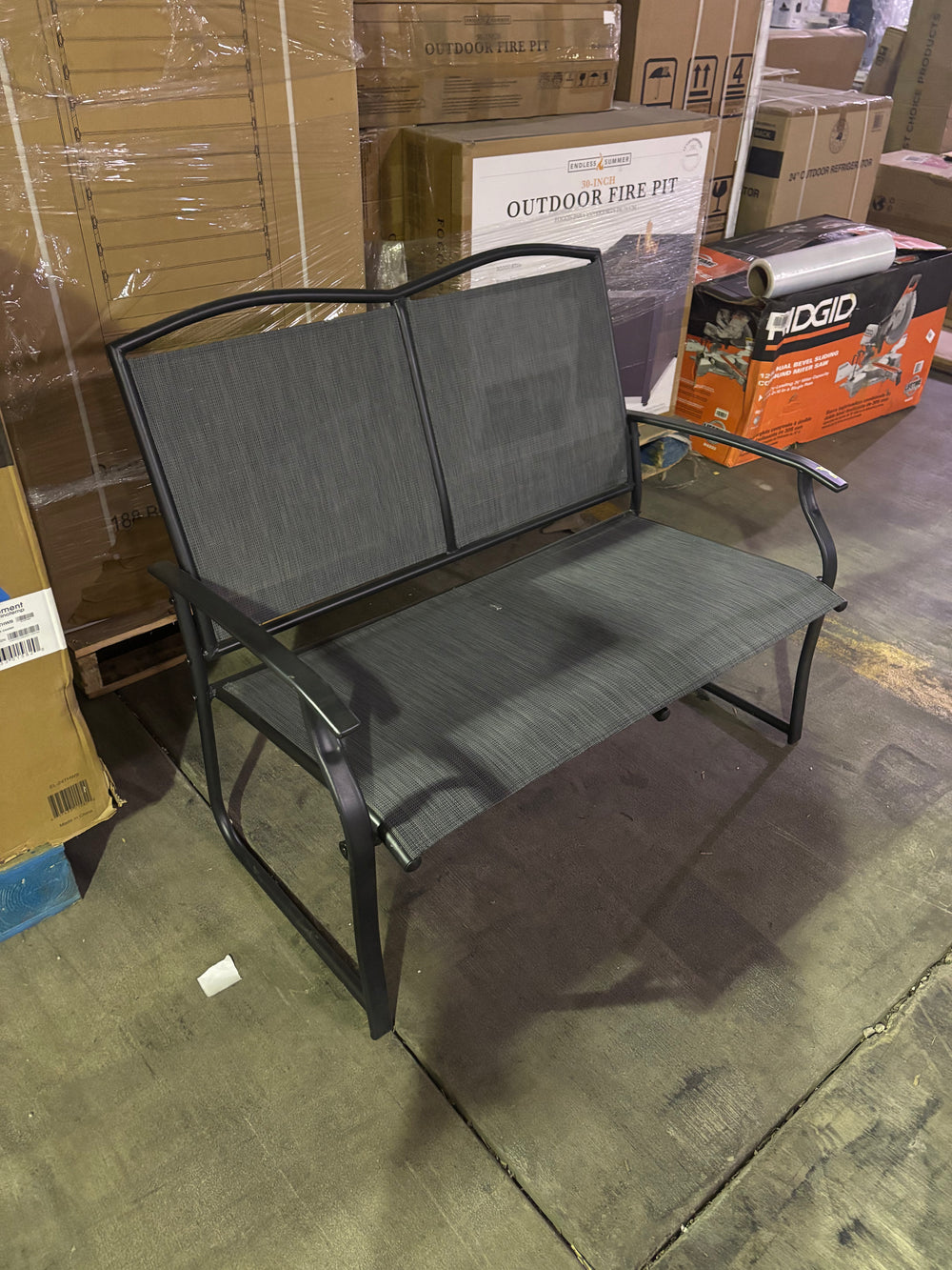 Outdoor patio bench seat