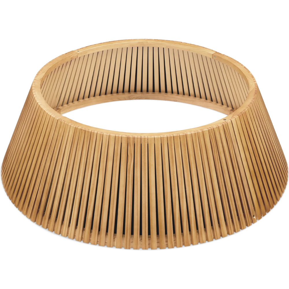 Christmas Tree Collar, Solid Wood Slatted Tree Accessory - 42in - H110