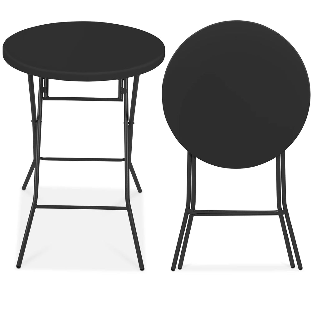 Bar Height Folding Table Indoor Outdoor Accessory w/ Thick Table Top - 32in - A38 Appears New