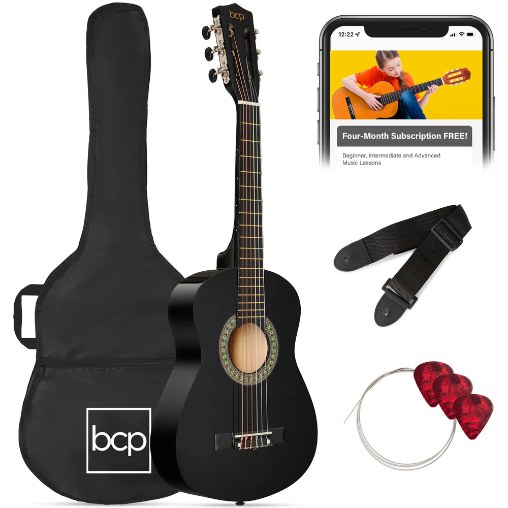Kids Acoustic Guitar Beginner Starter Kit w/ Carrying Case - 30in - J164