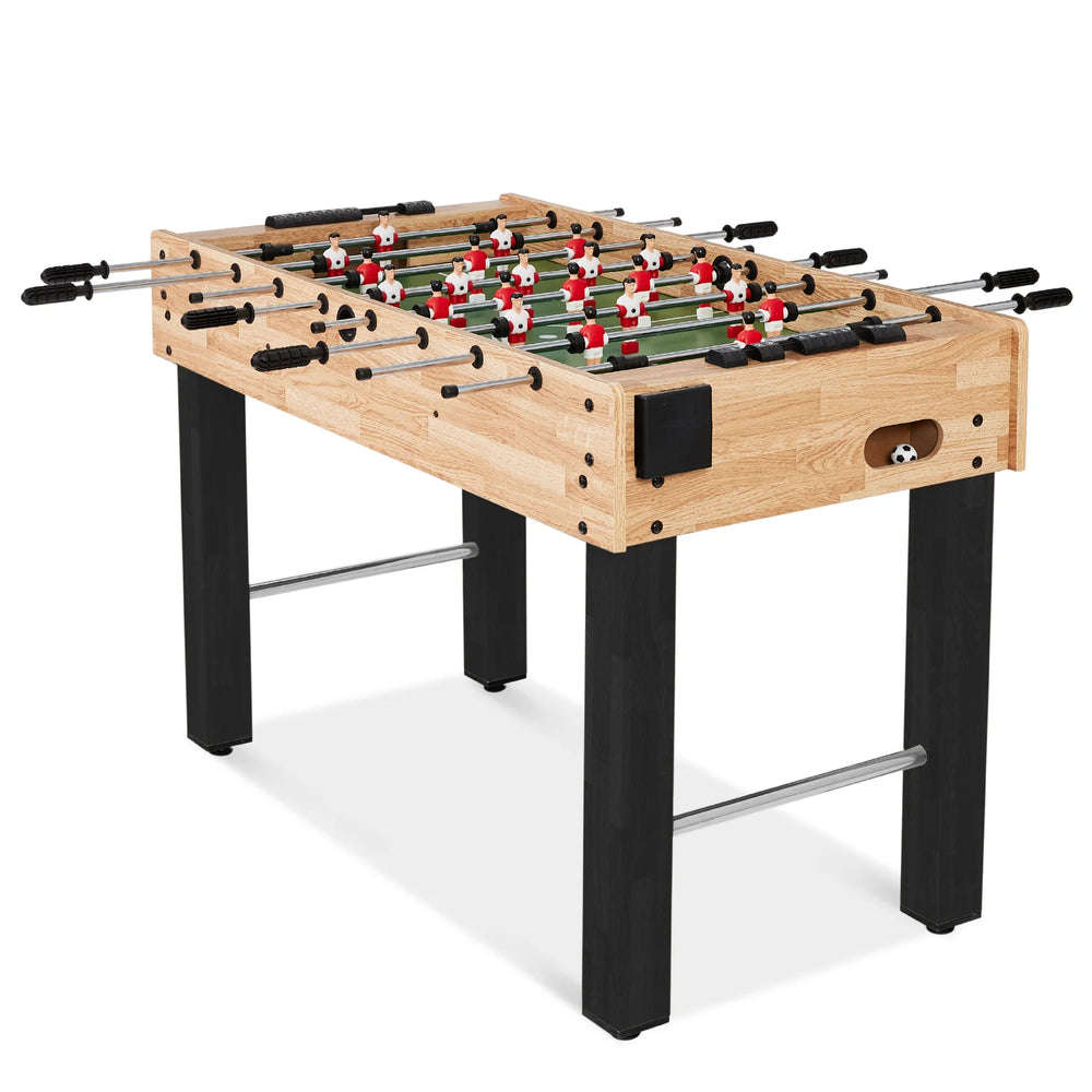 Foosball Game Table, Arcade Table Soccer w/ 2 Cup Holders, 2 Balls - 48in - J251