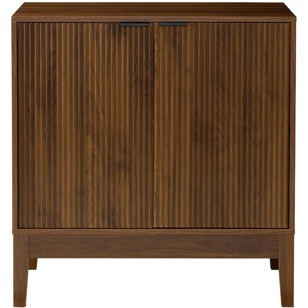 2-Door Reeded Storage Cabinet, Accent Furniture, Sideboard - A7 Appears New