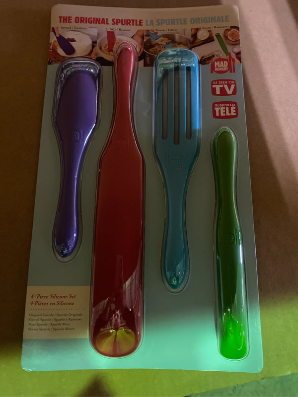 Mad Hungry 4-Piece Silicone Spurtle Set Assorted Multiple - K11 - 194