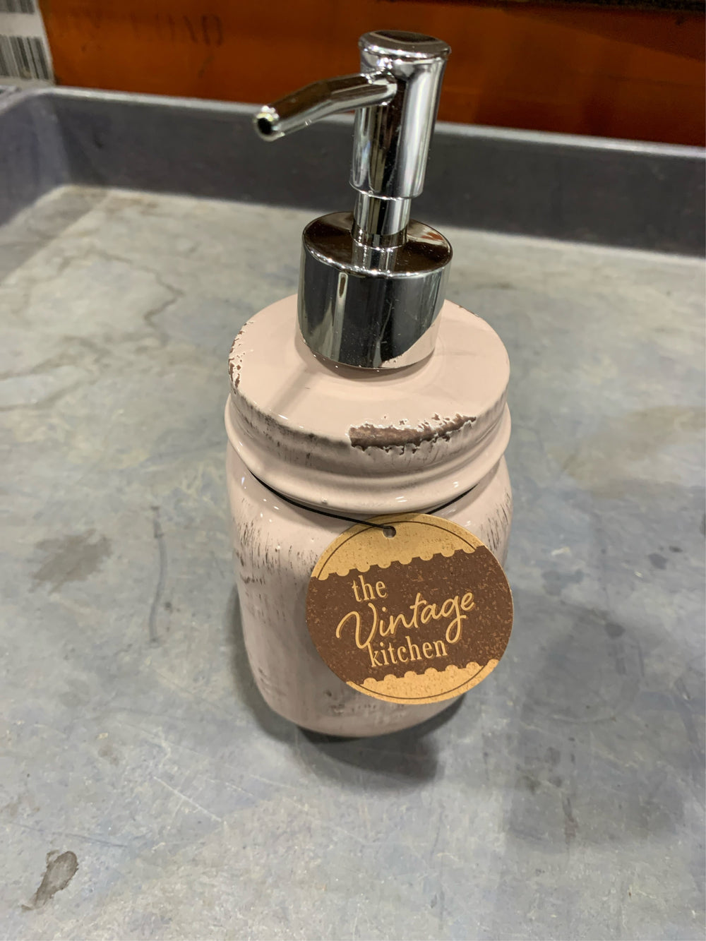 Home Essentials and Beyond Soap Dispensers - Blush 8" H Mason Jar Lotion Pump -K10-0564