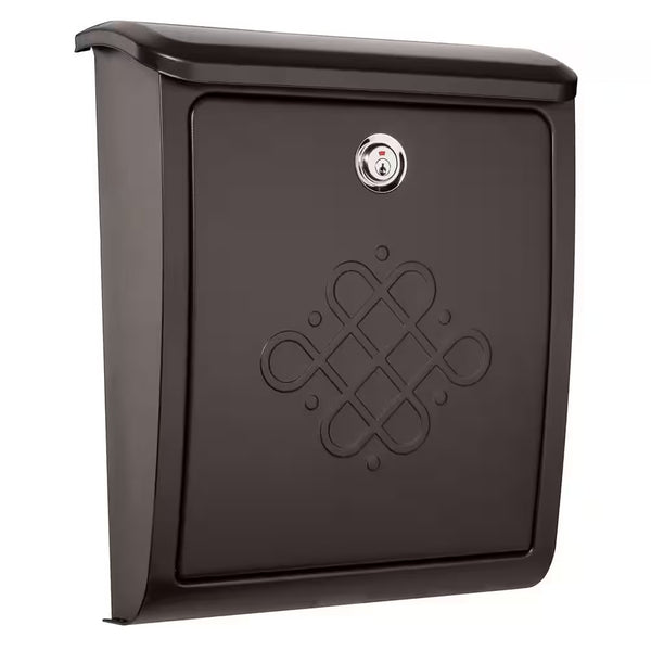 Bordeaux Rubbed Bronze, Medium, Steel, Locking, Wall Mount Mailbox 254
