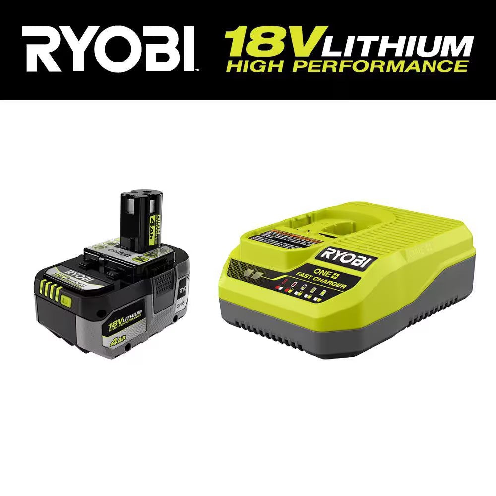 RYOBI ONE+ 18V HIGH PERFORMANCE Starter Kit with 4.0 Ah Battery and Charger - 1421