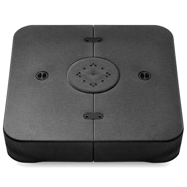 330lb Capacity Fillable Heavy-Duty Outdoor Cantilever Umbrella Base W/ Easy-Fill Spouts - Black 736