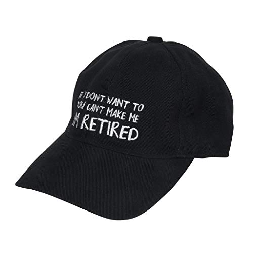 Black 'You Can't Make Me' Baseball Cap - A11 - 692