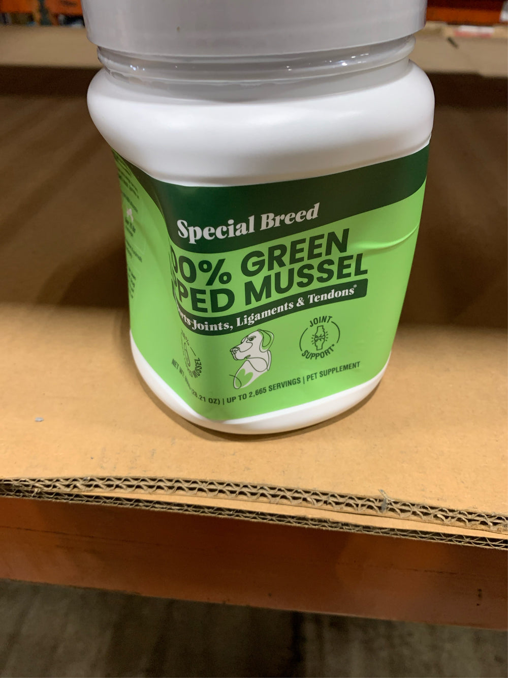 Special Breed Green Lipped Mussel Powder for Dogs & Cats - 100% New Zealand - Natural Hip & Joint Supplement for Joints, Tendons, Ligaments, Muscles - 100 Grams - Up to 332 Servings -K10-1645