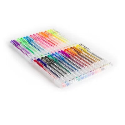 30ct Gel Pens in Case - U Brands: Multicolored 0.7mm Glitter & Colored Pens for Girls, Art & Stationery, Non-Toxic, Teacher Supplies - C11 - 489