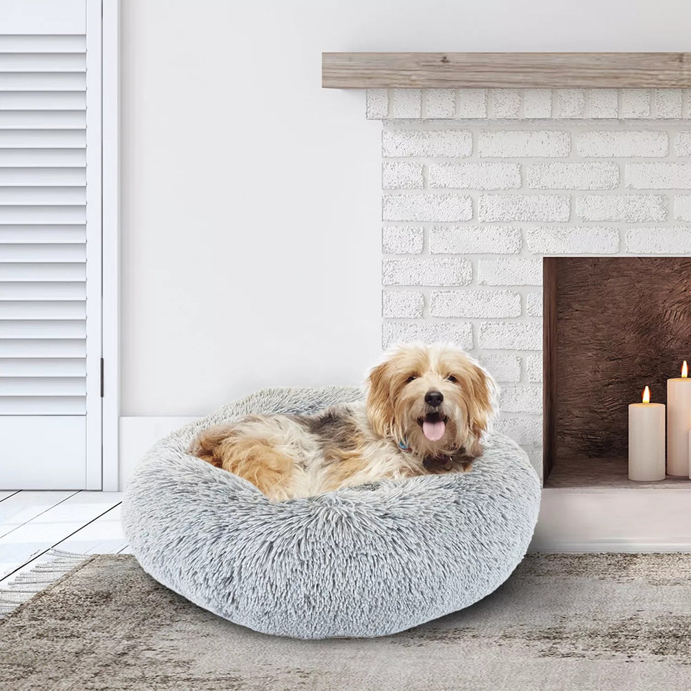 Precious Tails Super Lux Faux Fur Doughnut -K8-0530