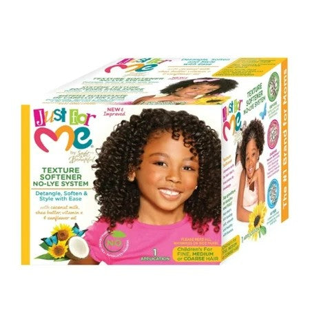 Just For Me Texture Softener System, Detangler, 1 Kit,All Hair Types, Moisturizing - 595