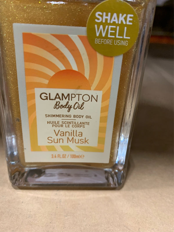 Glampton Sweet Sugar Shimmer Oil for Women, 3.4 fl oz -L4-1494