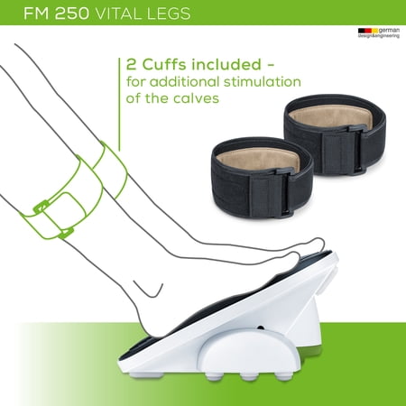 Beurer Vital Legs EMS Booster for Circulation on Feet & Calves, Reduces Swelling & Cramps, FM250 - F1 - 746