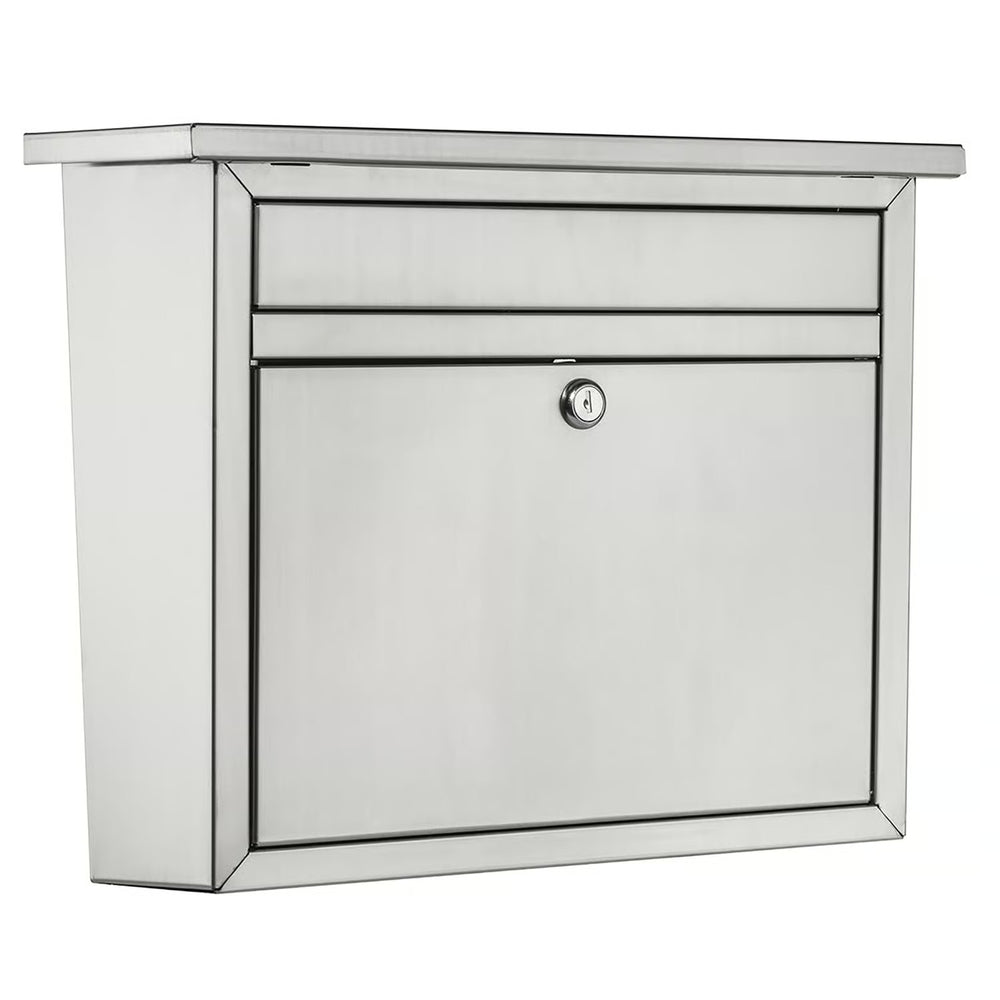 Architectural Mailboxes Maya Classic Stainless Steel Wall Mount Silver Mailbox - 1910