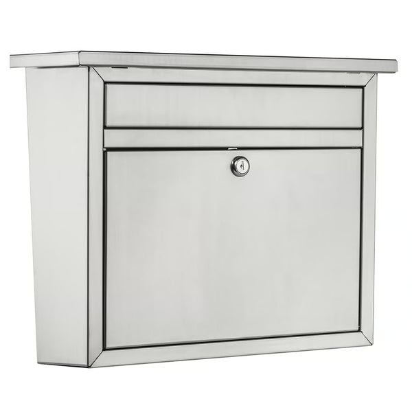Architectural Mailboxes Maya Classic Stainless Steel Wall Mount Silver Mailbox - 1910