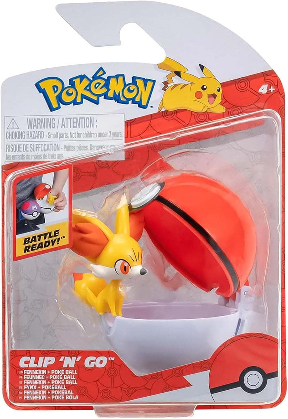 Pok mon PKW3132 - Clip 'n'Go Pok  Balls - Fynx & Pok ball, Official Pok ball with 5 cm Figure 1282