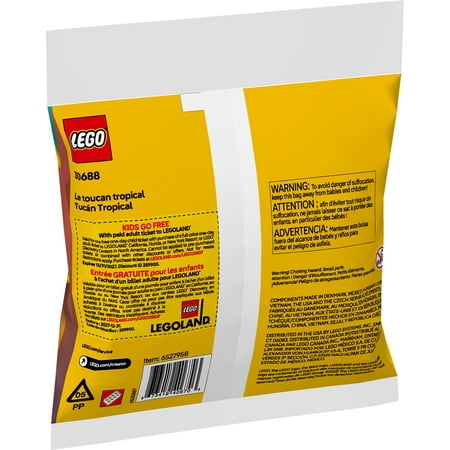 LEGO Creator 3 in 1 Tropical Toucan - Transforms from Toucan to Fish to Penguin - Travel Toy for Kids - G6 - 763 -A6-1129