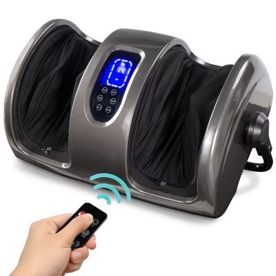 Foot Massager Machine w/ High-Intensity Rollers (Gray) – A21 Appears New