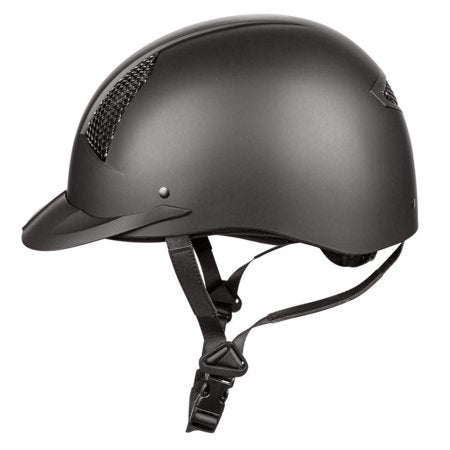 Jpc Equestrian Tough Adjustable Unisex Sport Helmet, ABS EPS Steel Black, 1 lb - J11 - 615