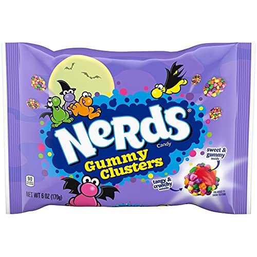 Nerds Gummy Clusters Rainbow Halloween Candy 6 Oz Treat Packs 12 Count - QTY 2 - B5