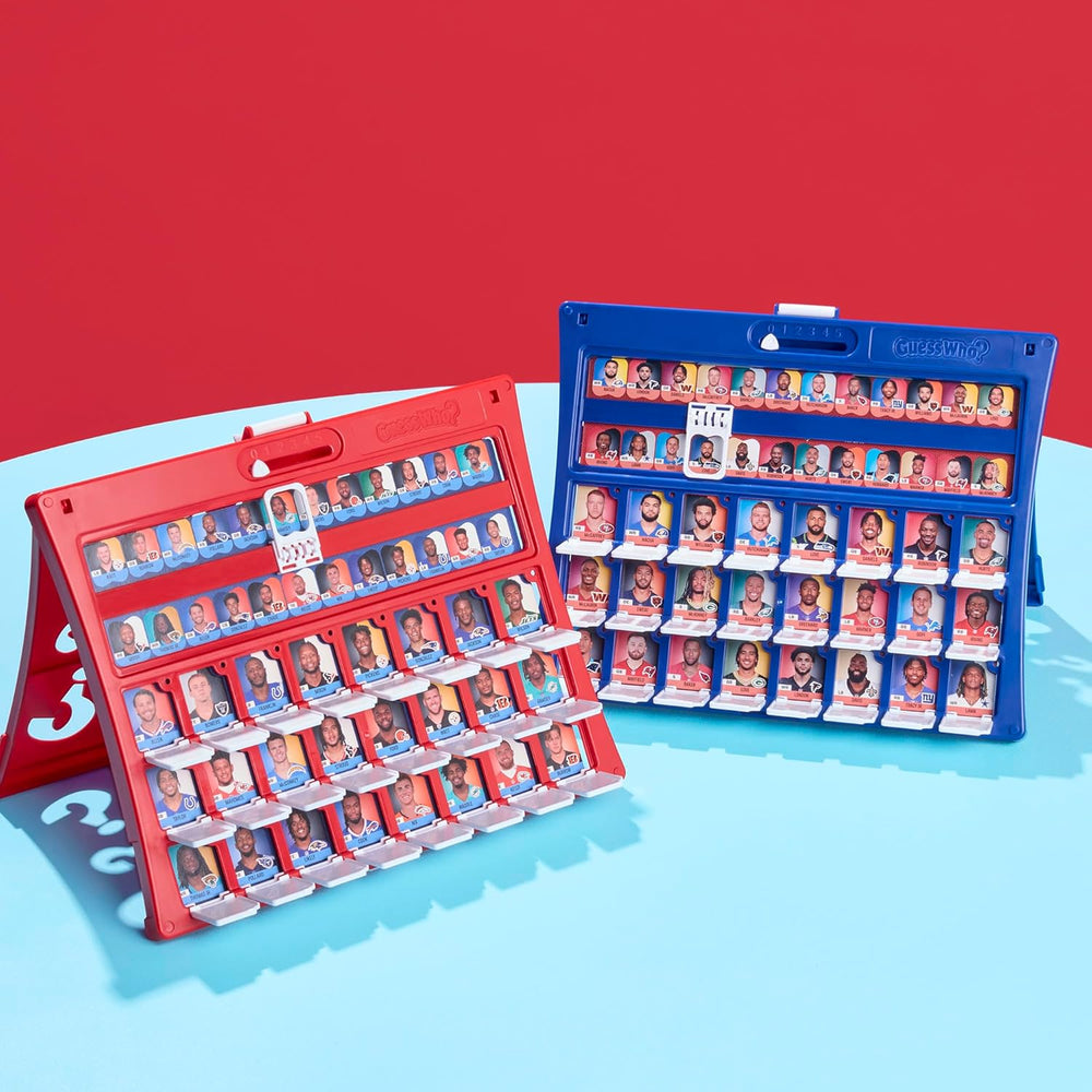 Guess Who? NFL Edition Board Game | Officially Licensed NFL Game for Kids and Families | Ages 6+ | 2 Players | 15 Mins. | Football Games 1284
