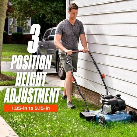 SENIX 18in Gas Lawn Mower, 144cc 4-Cycle Engine, Push Lawnmower with Side Discharge 1532