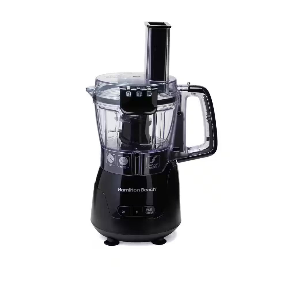 4-Cup 5-Speed Black Stack & Snap Compact Food Proc