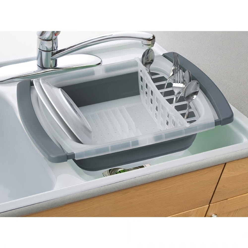 Progressive Prepworks 19 in. L X 16 in. W X 2.5 in. H Clear/Gray TPE/Polypropylene Dish Drainer - L10 - 497