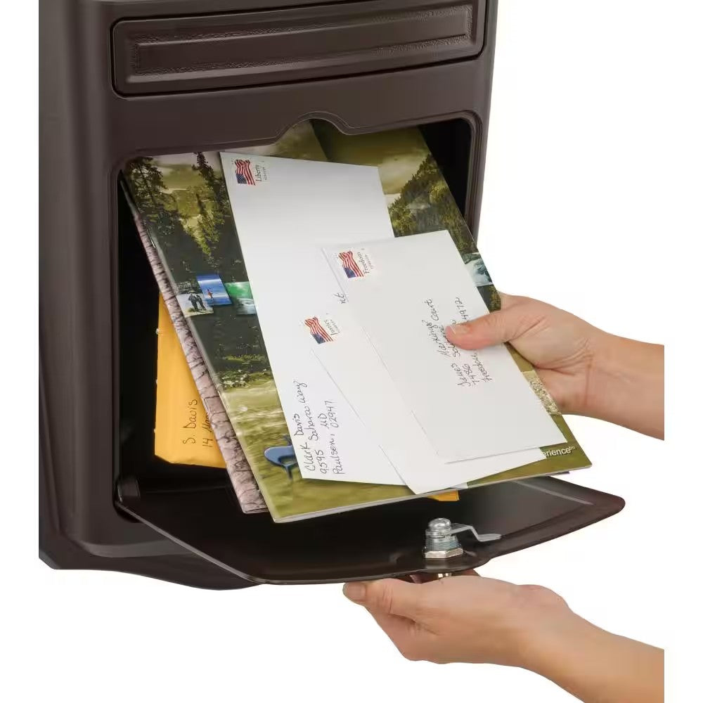 Maison Rubbed Bronze, Medium, Aluminum, Locking, Wall Mount Mailbox 1919