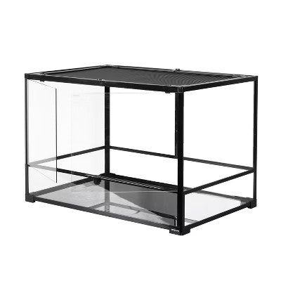 REPTI ZOO Knock-down Glass Terrarium, Medium-tall 36Lx24Dx24H; Easy Assembly - D5 -402
