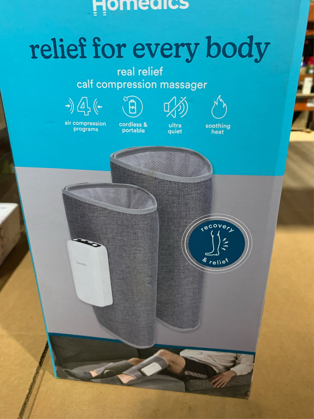 HoMedics Real Relief Calf Compression Massagers -E5-0033