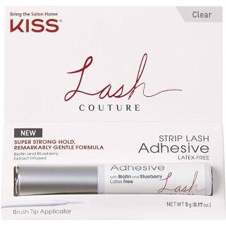 KISS Products Lash Couture Super Strong False Eyelashes Adhesive - Clear - 0.17oz -B5-0479 -B5-0480