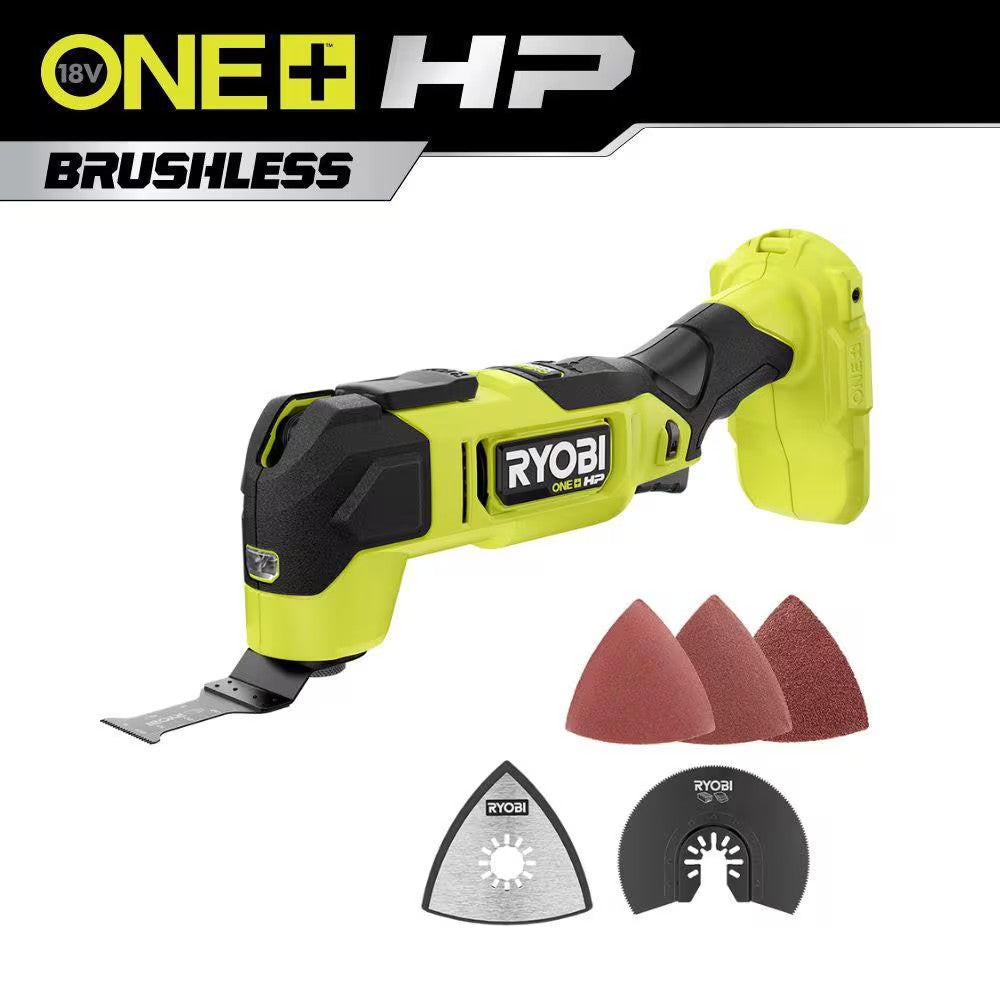 RYOBI ONE+ HP 18V Brushless Cordless Oscillating Multi-Tool (Tool Only) - 1429