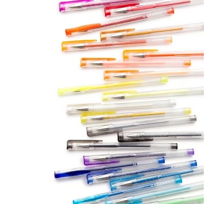 30ct Gel Pens in Case - U Brands: Multicolored 0.7mm Glitter & Colored Pens for Girls, Art & Stationery, Non-Toxic, Teacher Supplies - C11 - 490
