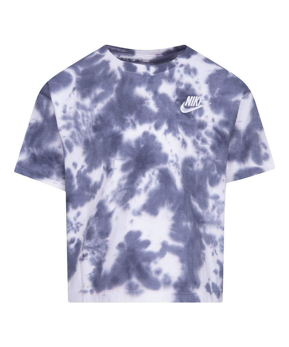 Black Tie-Dye Icon Boxy Tee - Girls Size 6x - B9 - 571