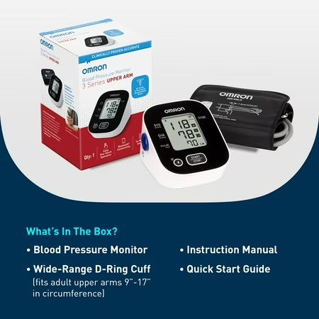 OMRON 3 Series Upper Arm Blood Pressure Monitor and Arm Cuff for Home Use -L3 - 1510