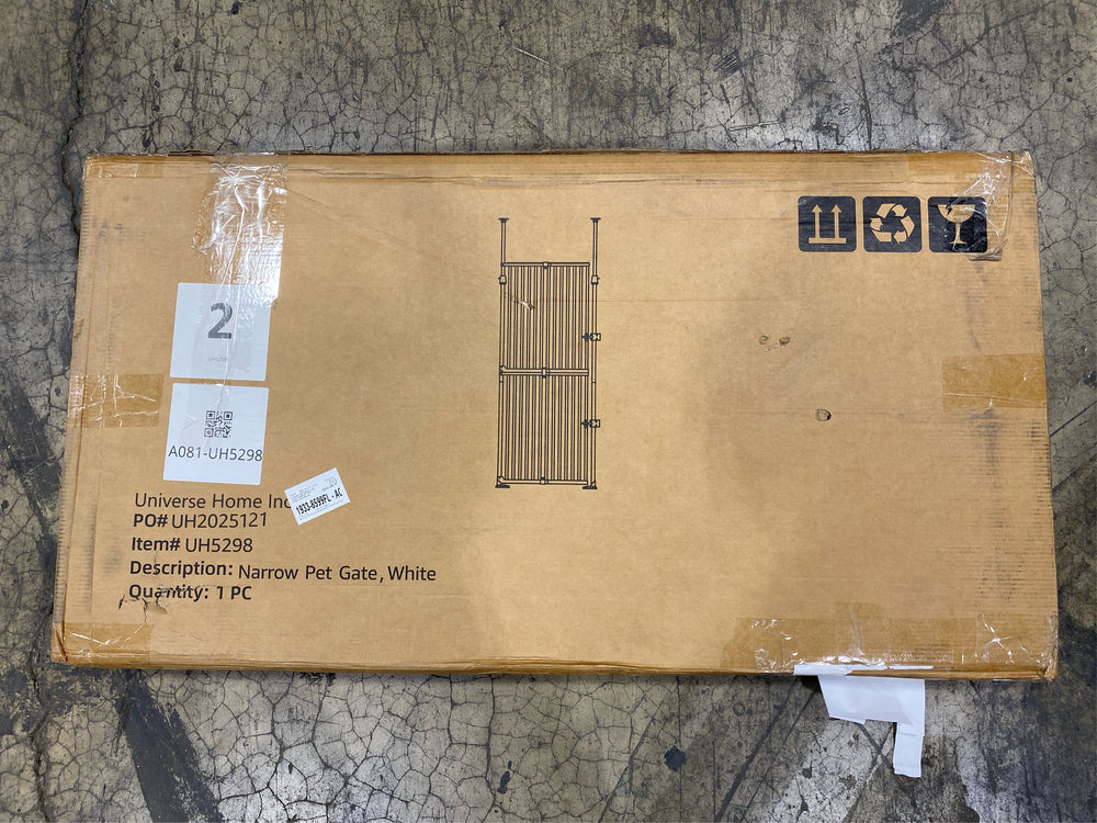 unipaws Upgraded Extra Tall Cat Gate, 29"-35"W, 75"H - M4 - 617