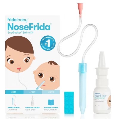 Frida Baby Baby Nasal Aspirator NoseFrida The Snotsucker All-Natural Saline - G12 - 1121