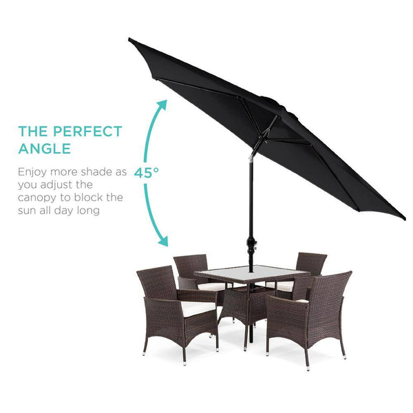 10 ft. Market Tilt Patio Umbrella in Black - A1 - 499